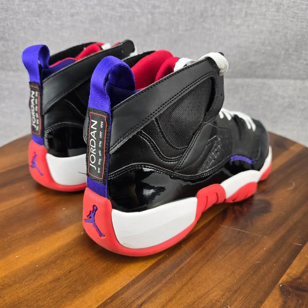 Jordan Jumpman Two Trey Mens Black University Red White DO1925-001 Size 12 - Picture 9 of 14